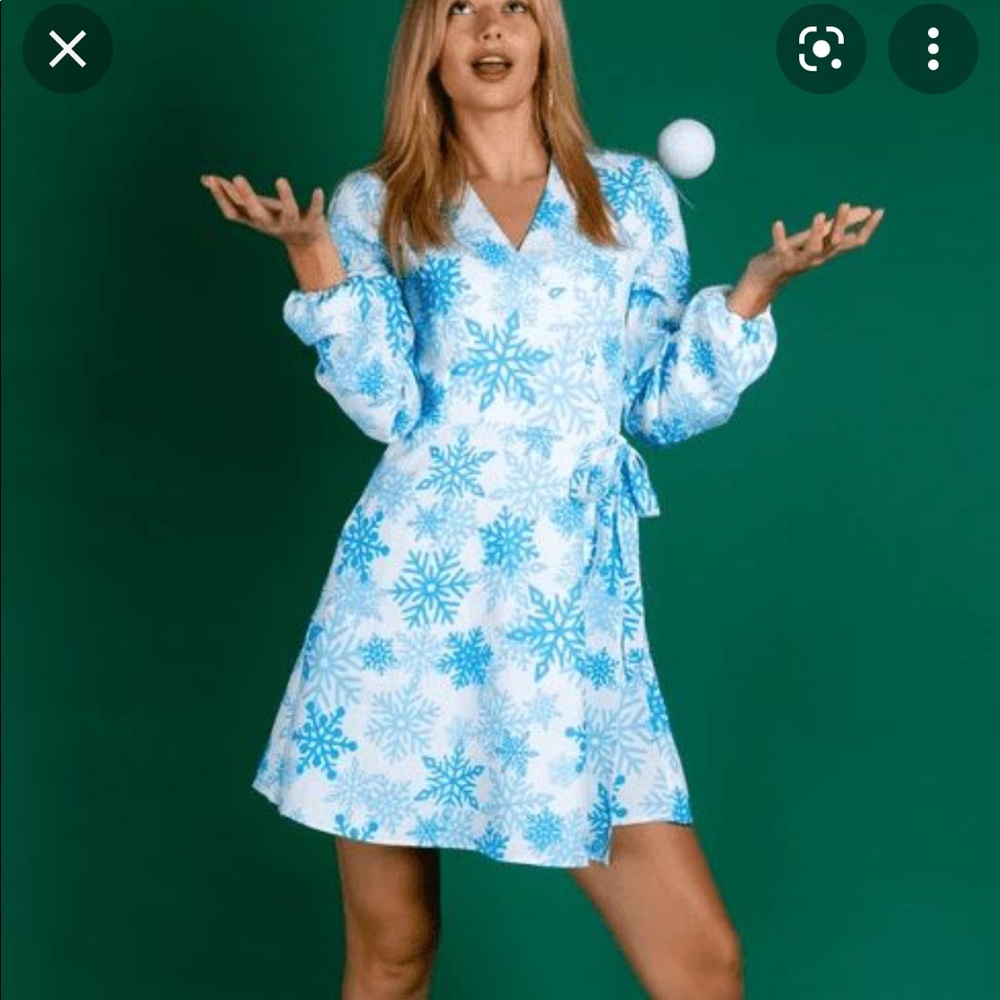 Shinesty Snowflake Wrap Dress